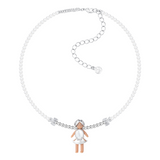 Paradise / Medium Pearl Braided Girl Necklace