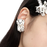Paradise / Split Puppy Earring
