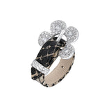 Paradise / Pave Flower Buckle Belt Ring