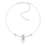 Paradise / Medium Pearl Braided Girl Necklace
