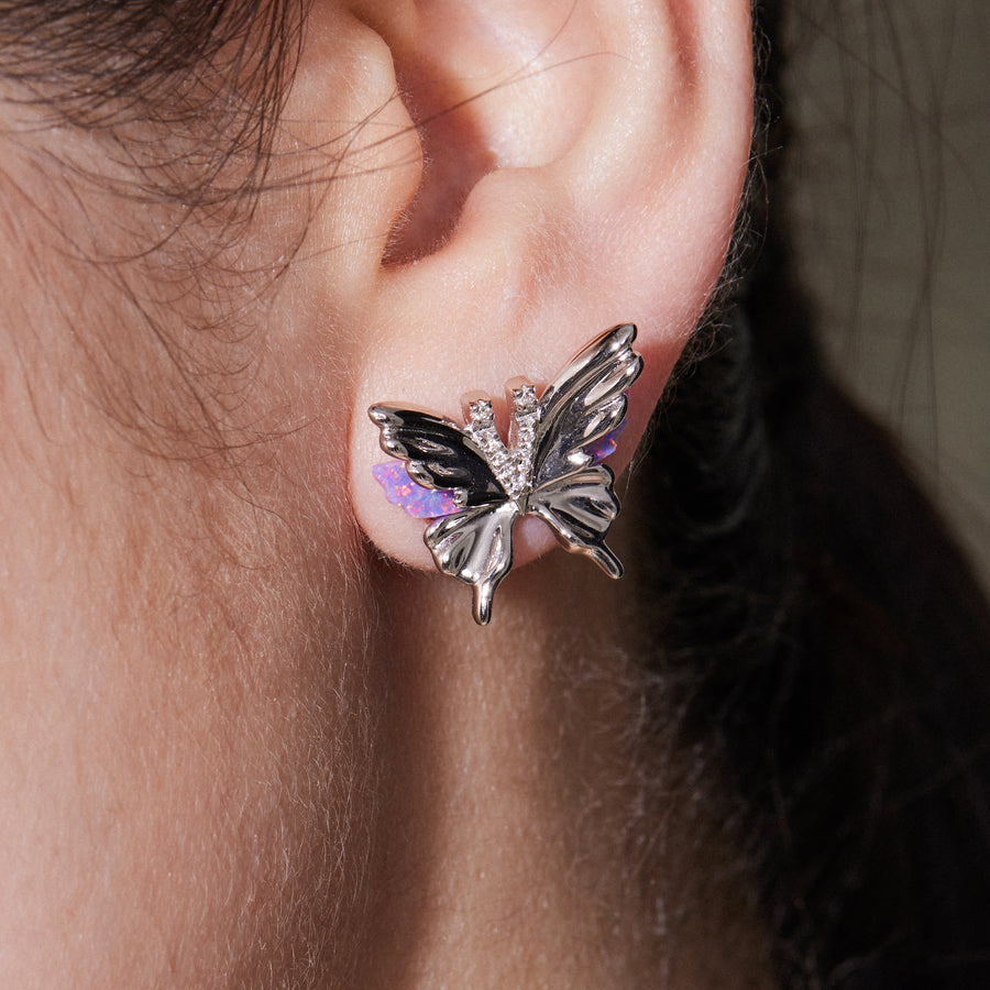 Ripple / Small Shell Butterfly Earring