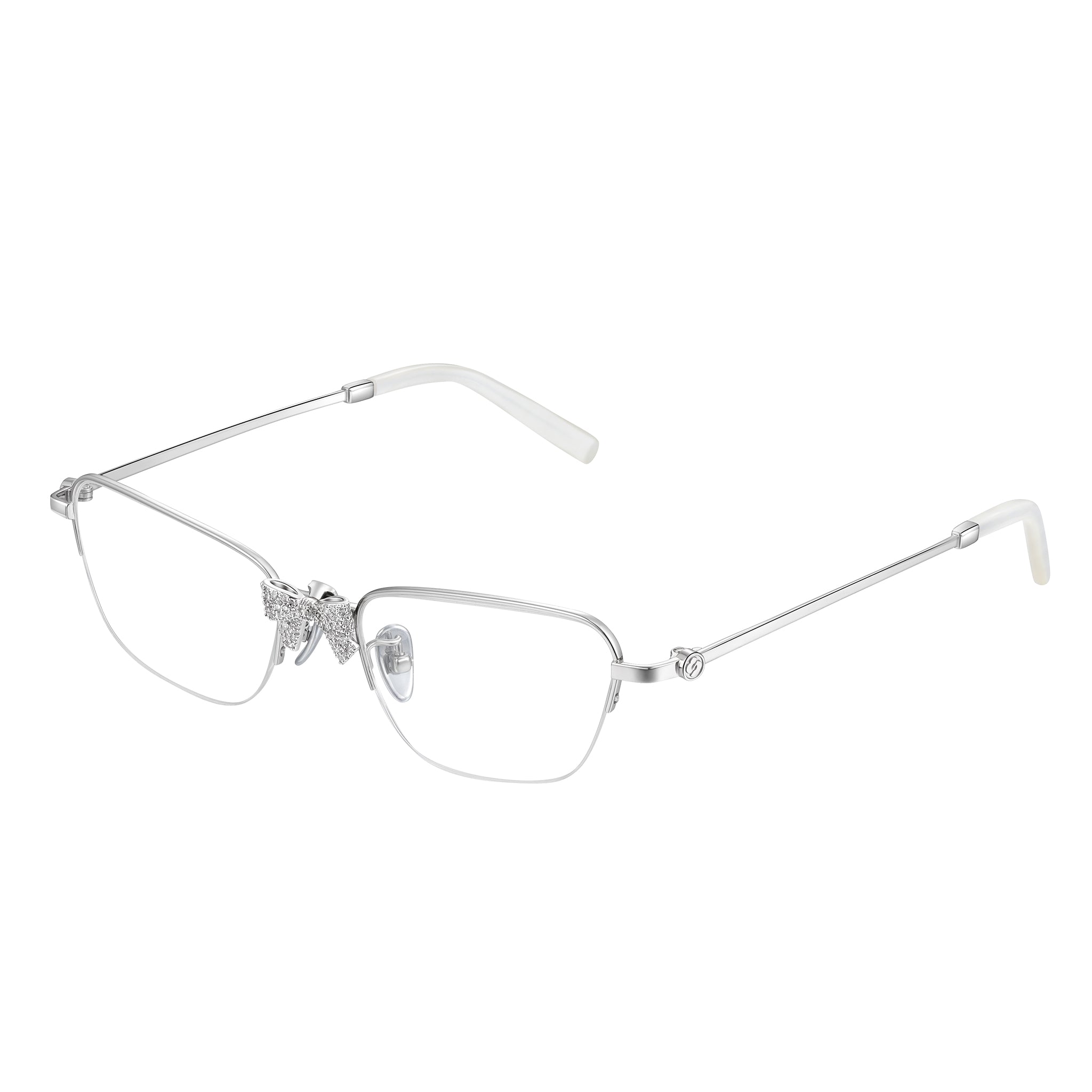 【SHUSHUTONGxYVMIN】日本未入荷 Front Jeweled-Bowknot メガネ shushutong-Black-Yvmin-Edition