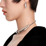 YVMIN X SHUSHUTONG / Metal Feather Chocker