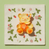 Orchard / Orange Bear Hair Clip