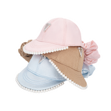Orchard / Pearl-Trim Fabric Hat Hair Tie
