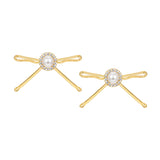 YVMIN X SHUSHUTONG / Metal Clips Bowknot Earrings
