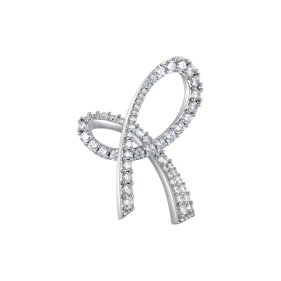 YVMIN X SHUSHUTONG / Pave Gemstone Bowknot Earring