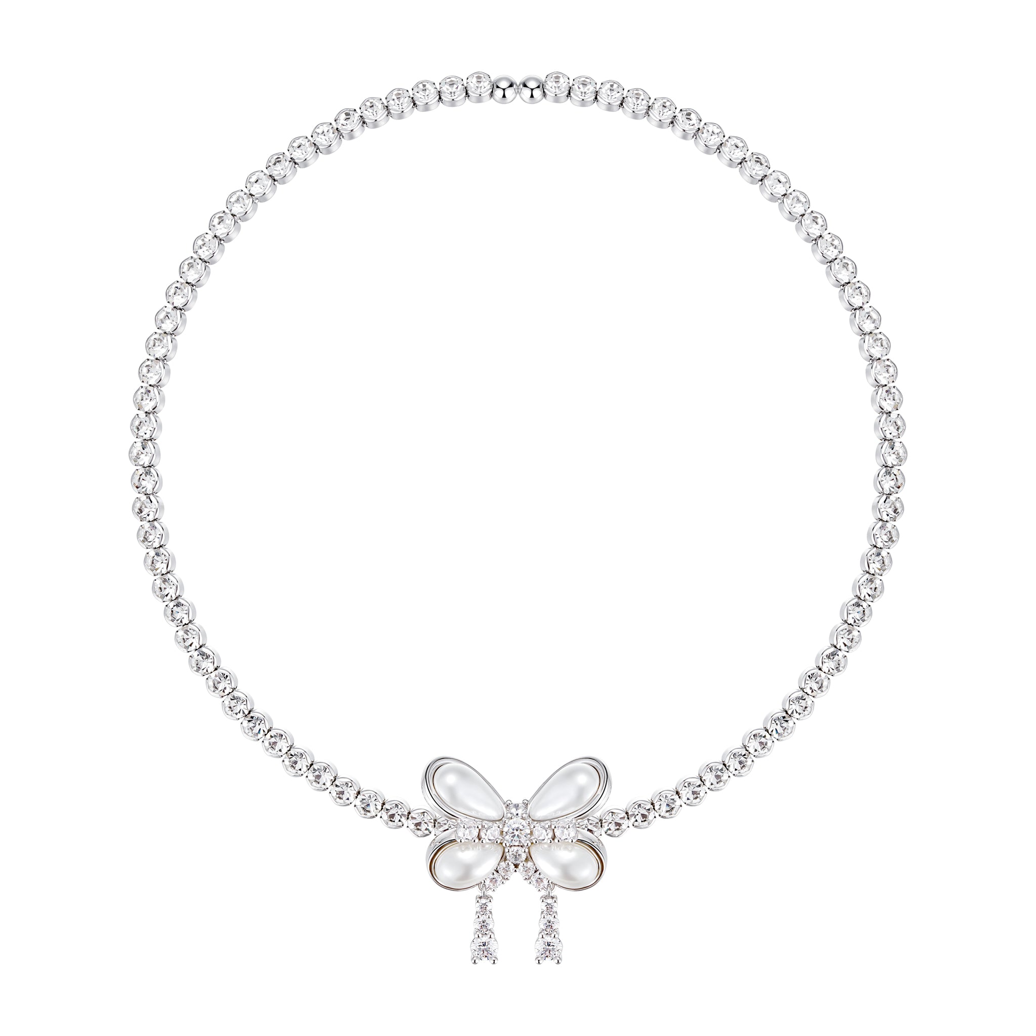 YVMIN Butterfly Flower Chocker featuring delicate butterfly and floral design in black and gold tones.
