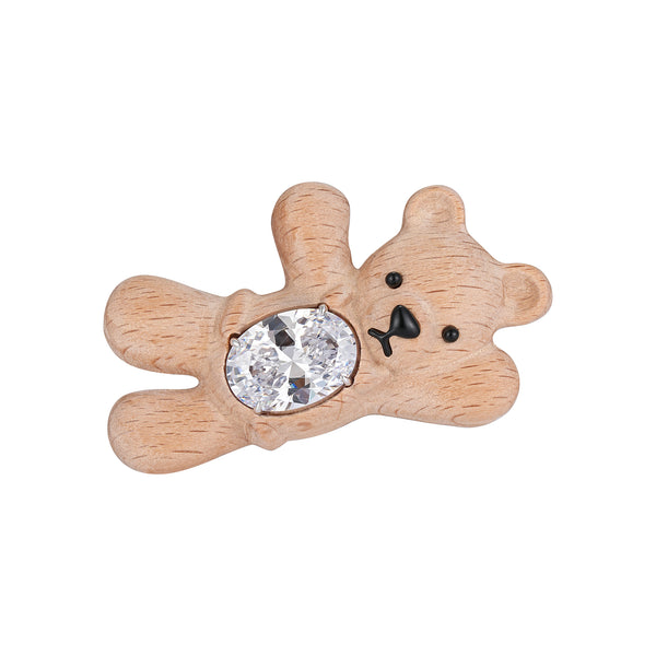 Paradise / Greeting Bear Wooden Hair Clip – YVMIN