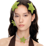 Paradise / Grass Star Hair Clip Large