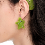 Paradise / Grass Star Stud Earring