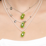 Paradise / Pearl Garden Flocked Mini Grass Bear Pendant
