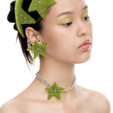 Paradise / Grass Star Stud Earring