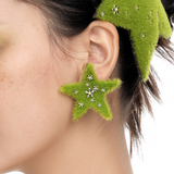Paradise / Grass Star Stud Earring