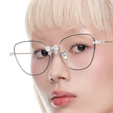 Paradise / Bowknot Decoration Large Frame Glasses