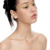 Paradise / Bear Flower Zircon Necklace