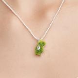 Paradise / Grass Bear Long Necklace