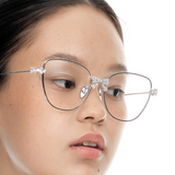 Paradise / Bowknot Decoration Large Frame Glasses