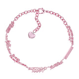 ElectricGirl / Happy Birthday Letters Stitching Necklace