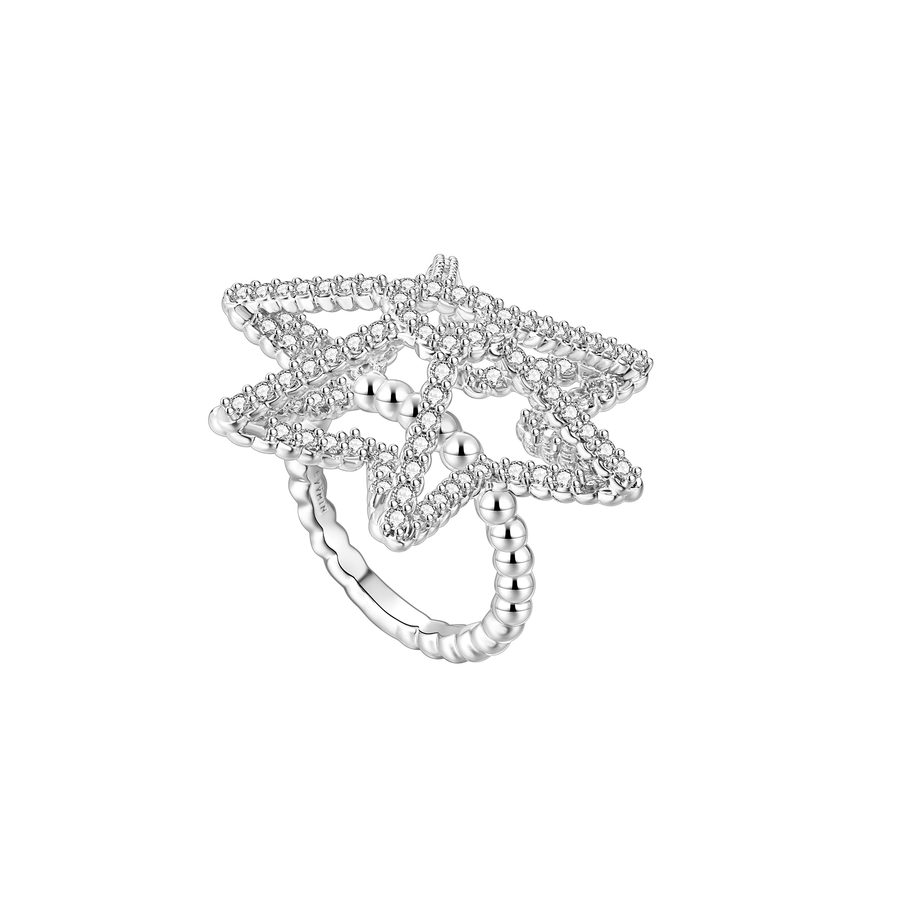 ElectricGirl / Gem Starfish Ring