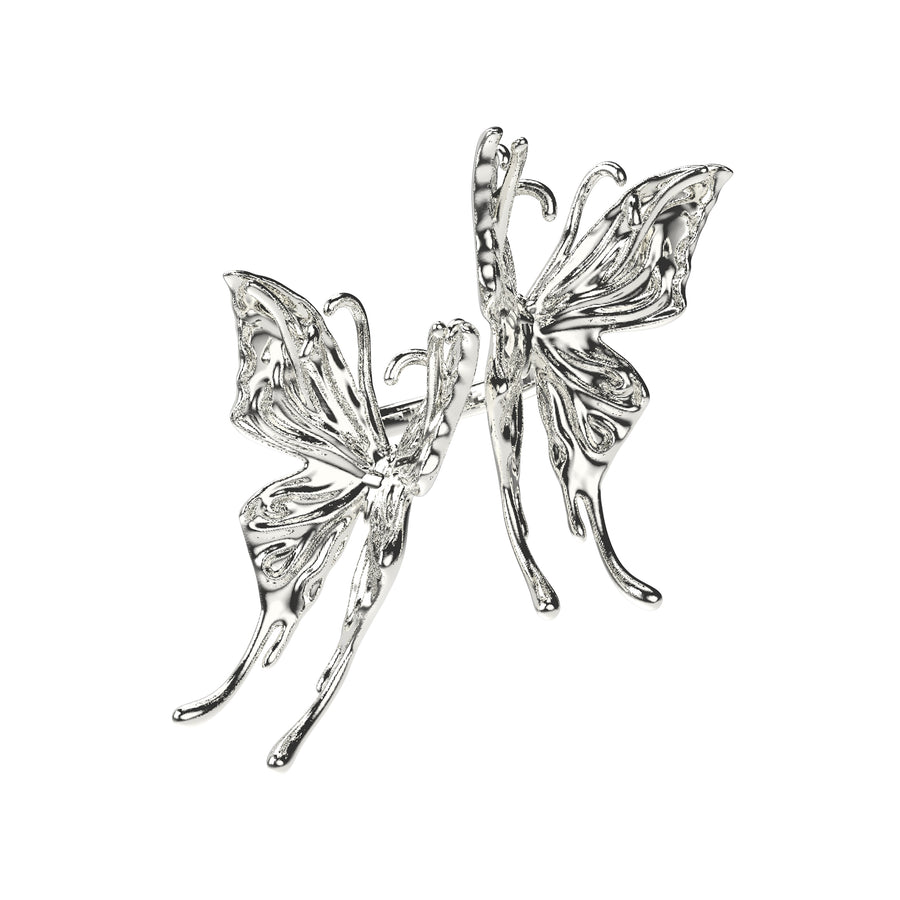 Ripple/  Liquefied Butterflies Open Ring