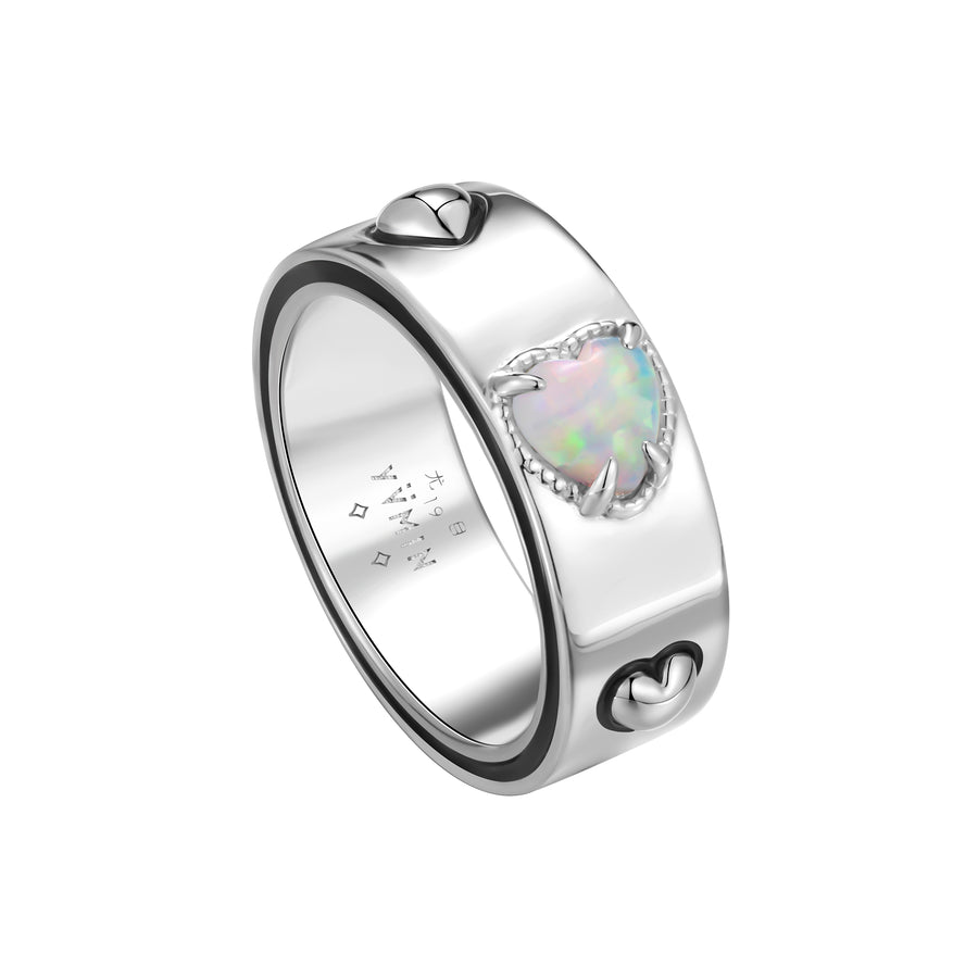 Tasty / Heart Opal Enamel Ring