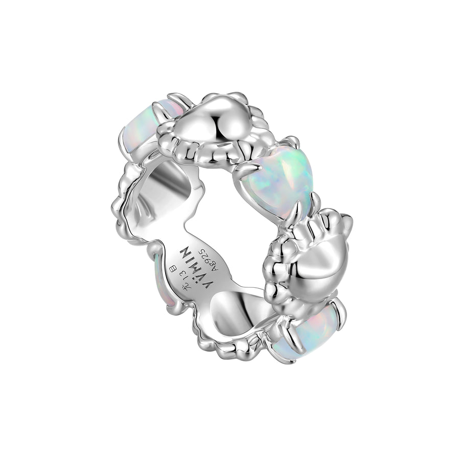 Tasty / Opal Heart Shape Ring