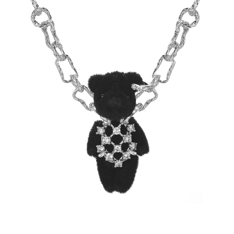 Paradise / Teddy Bear Grid Gem Necklace