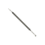 Ripple / Pave gemstone bracelet