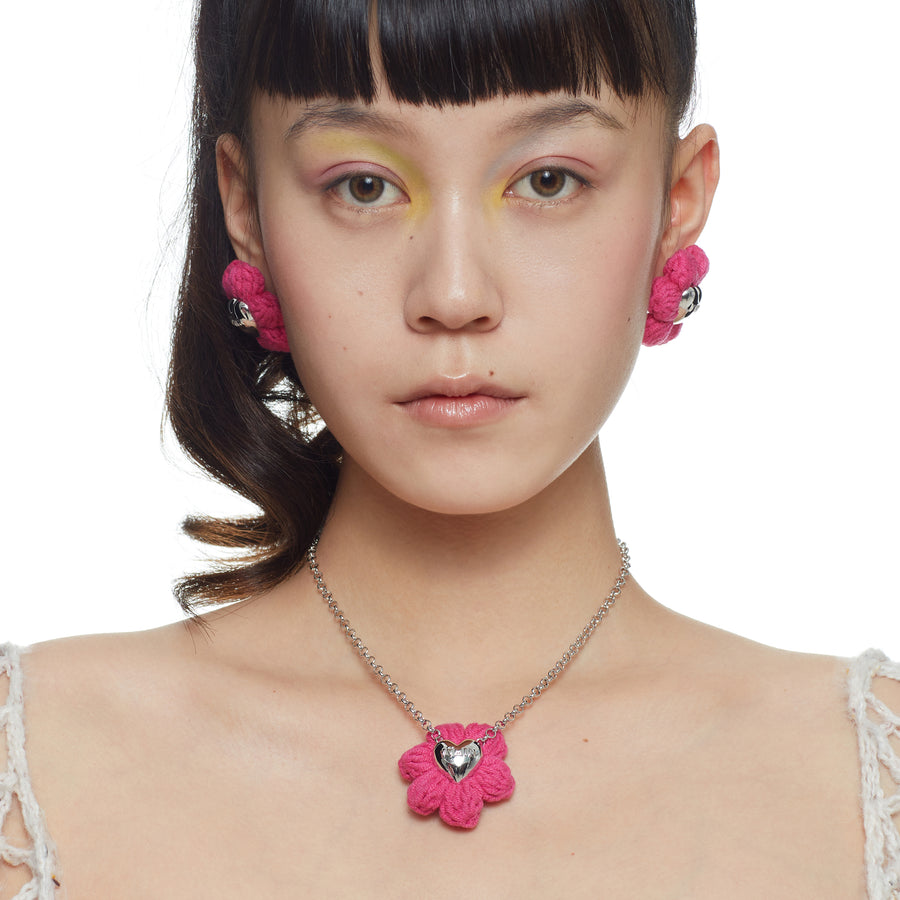 YVMIN X Cacien / Plush Garlic Flower Earrings