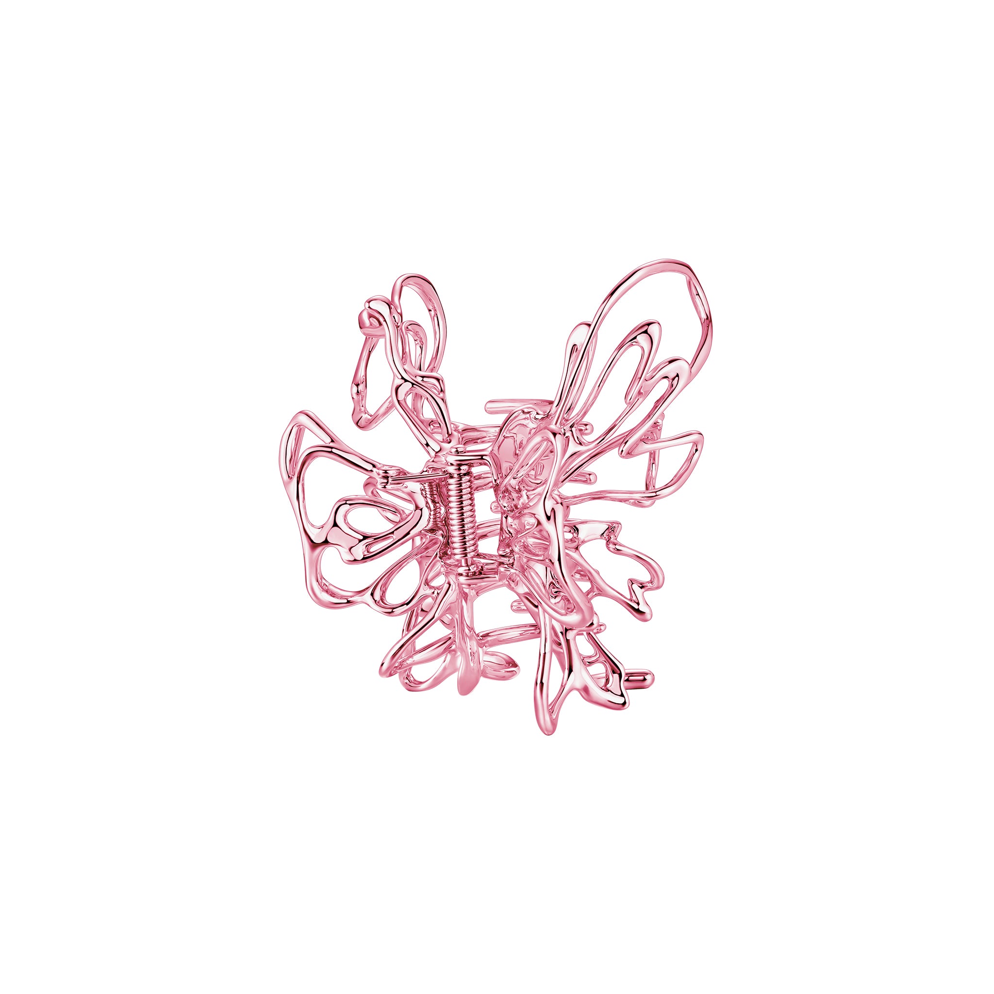 Ripple / Colored Liquefied Metal Butterfly Hair Claw Clip