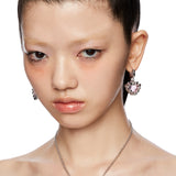 ElectricGirl / Crystal heart Earring