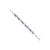 Ripple / Pave gemstone bracelet