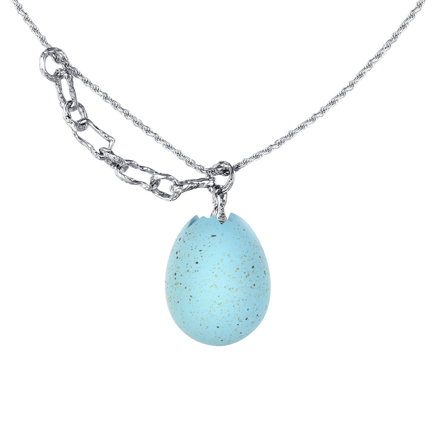 ElectricGirl / Bird Egg Necklace