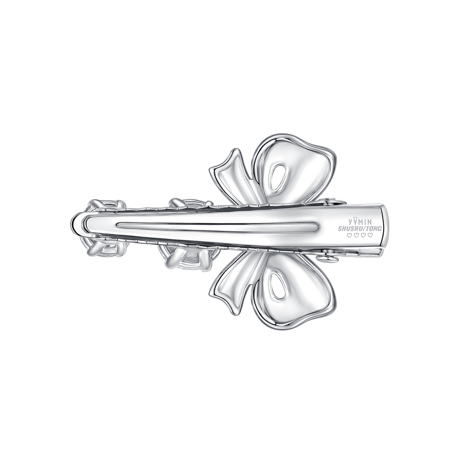 YVMIN X SHUSHUTONG / Gradient Gemstone Metal Bow Hair Pin