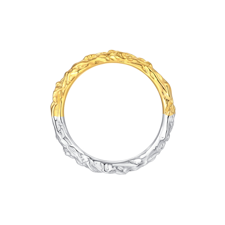 Tasty / Texture Two Color Thin Matching Ring