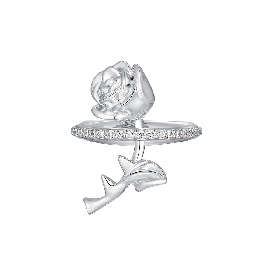 YVMIN X SHUSHUTONG / Floral Single Row Gemstone Rose Ring