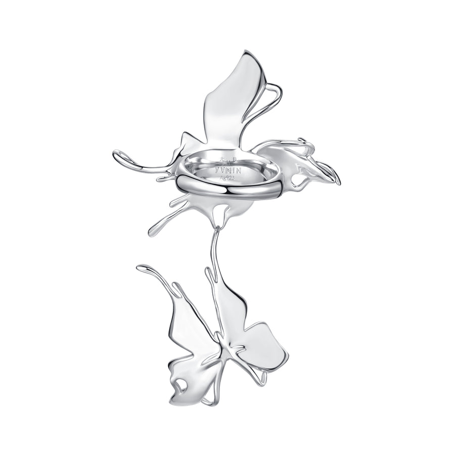 Ripple / Shadow Liquefied Butterfly Ring