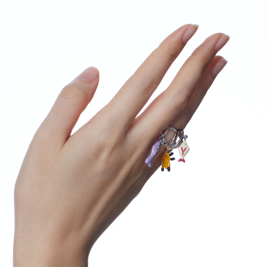ElectricGirl / Colorful Bio Shell Ring