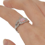 Tasty / Opal Tinfoil Heart Ring