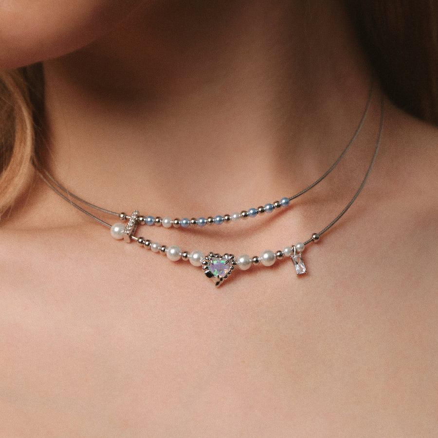 Tasty / Opal Layers Pearl Necklace