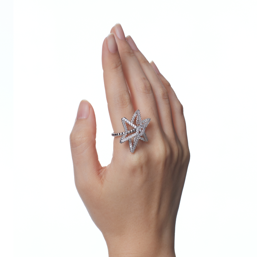 ElectricGirl / Gem Starfish Ring