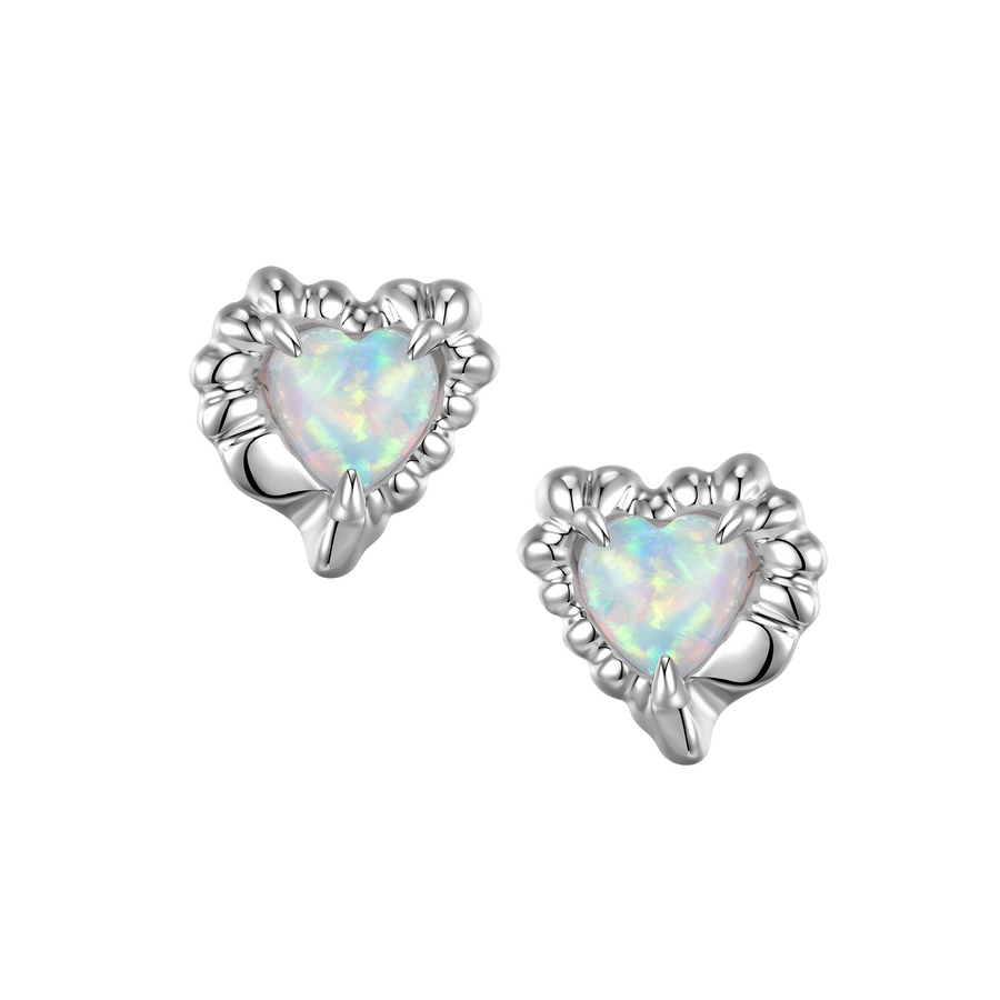 Tasty / Opal Melting Heart Earrings