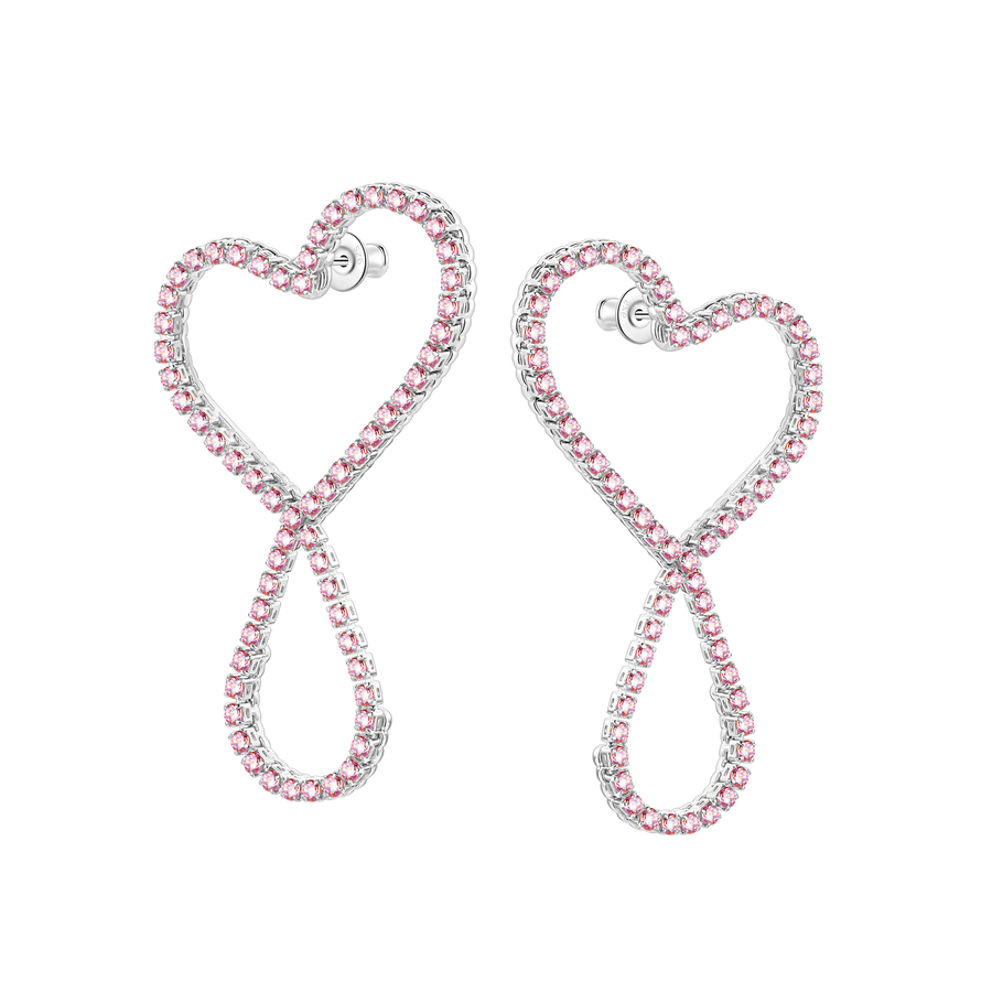 ElectricGirl / Twine Heart Tassel Earrings