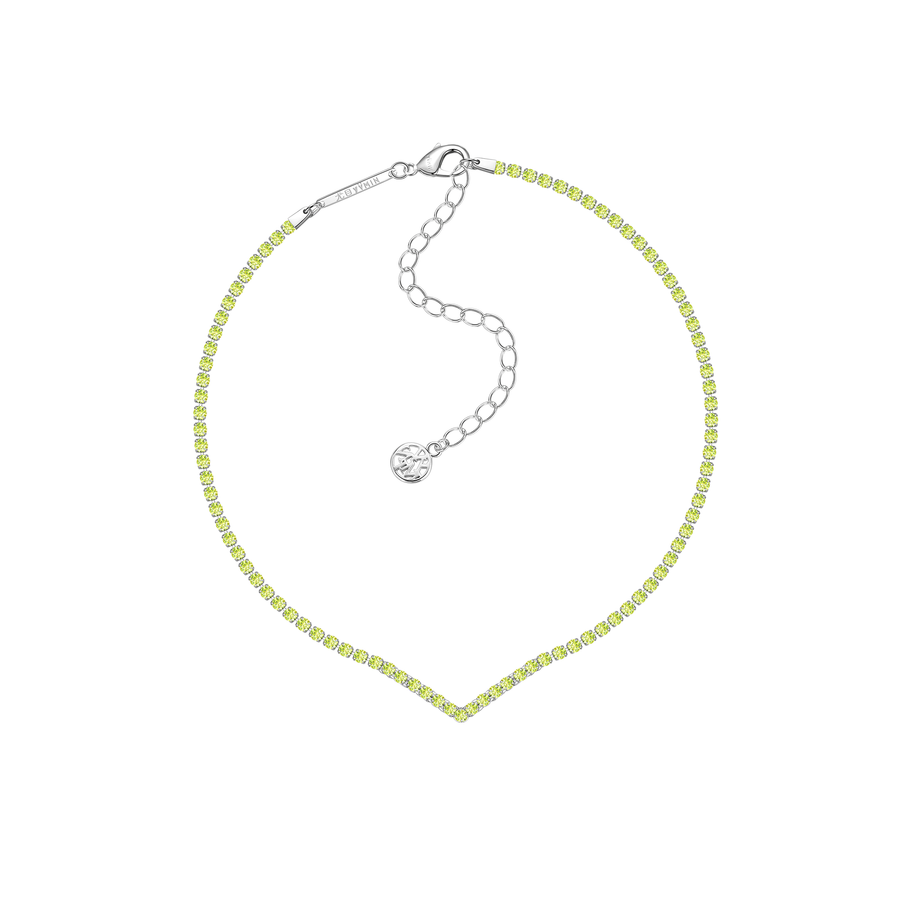 ElectricGirl / V-shaped Simple Gem Graffiti Necklace